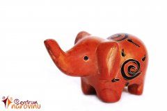 Elephant statuette orange