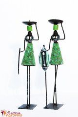Candlestick African couple green