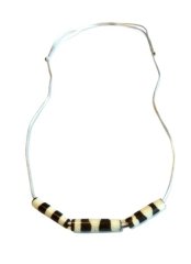 Necklace from volunteers – bone bead – white string