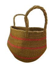 Ears basket – size M – brown and pink