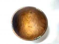 Bowl of wood natural medium