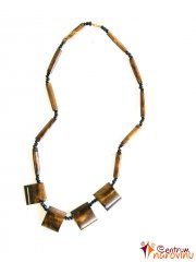Necklace made of bones brown