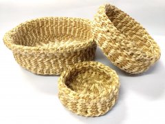 Set of natural baskets