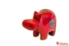 Statue of the hippopotamus red (spiral)