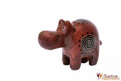 Hippo statuette brown (spiral)