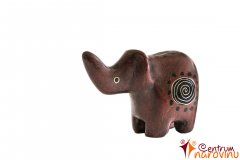 Elephant statuette brown (spiral)