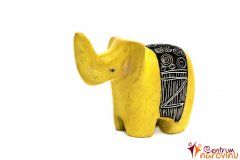  Elephant statuette yellow (stripe)