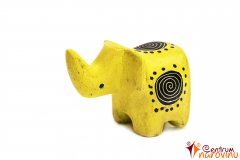 Elephant statuette yellow (spiral)